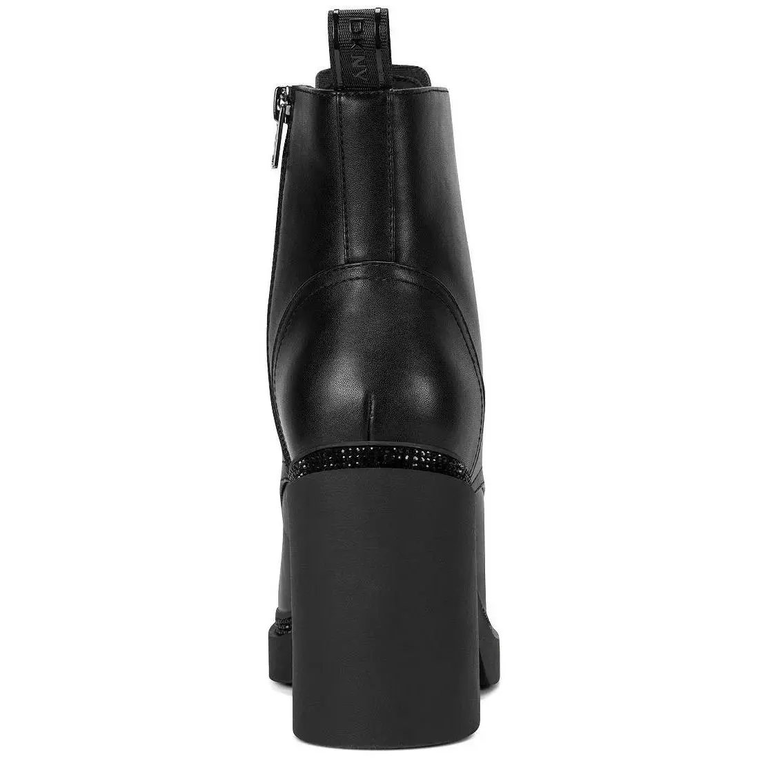 DKNY shoes - Zippered Platform Heel Boots - Zippered Platform Heel Boots - Black 1