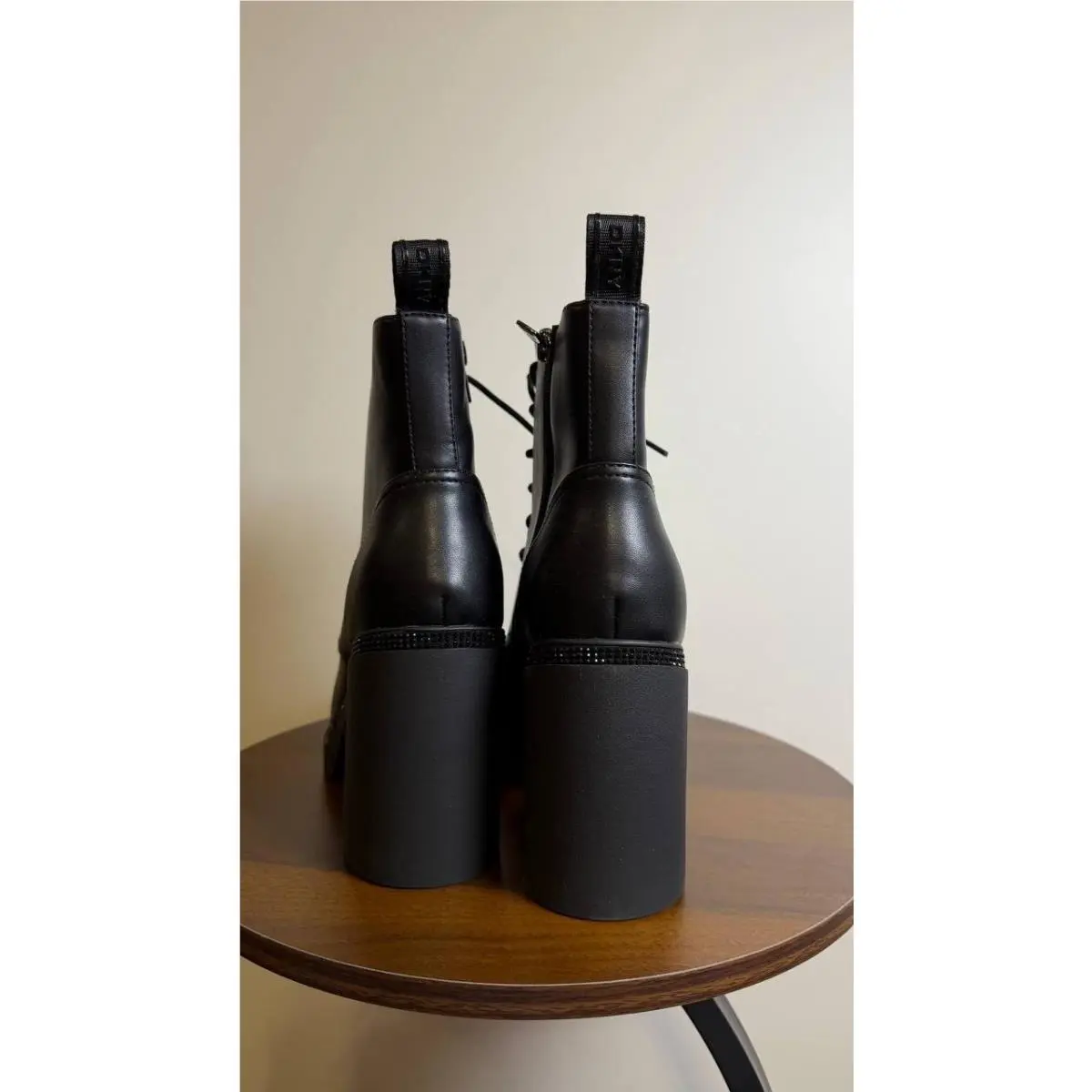 DKNY shoes - Zippered Platform Heel Boots - Zippered Platform Heel Boots - Black 8
