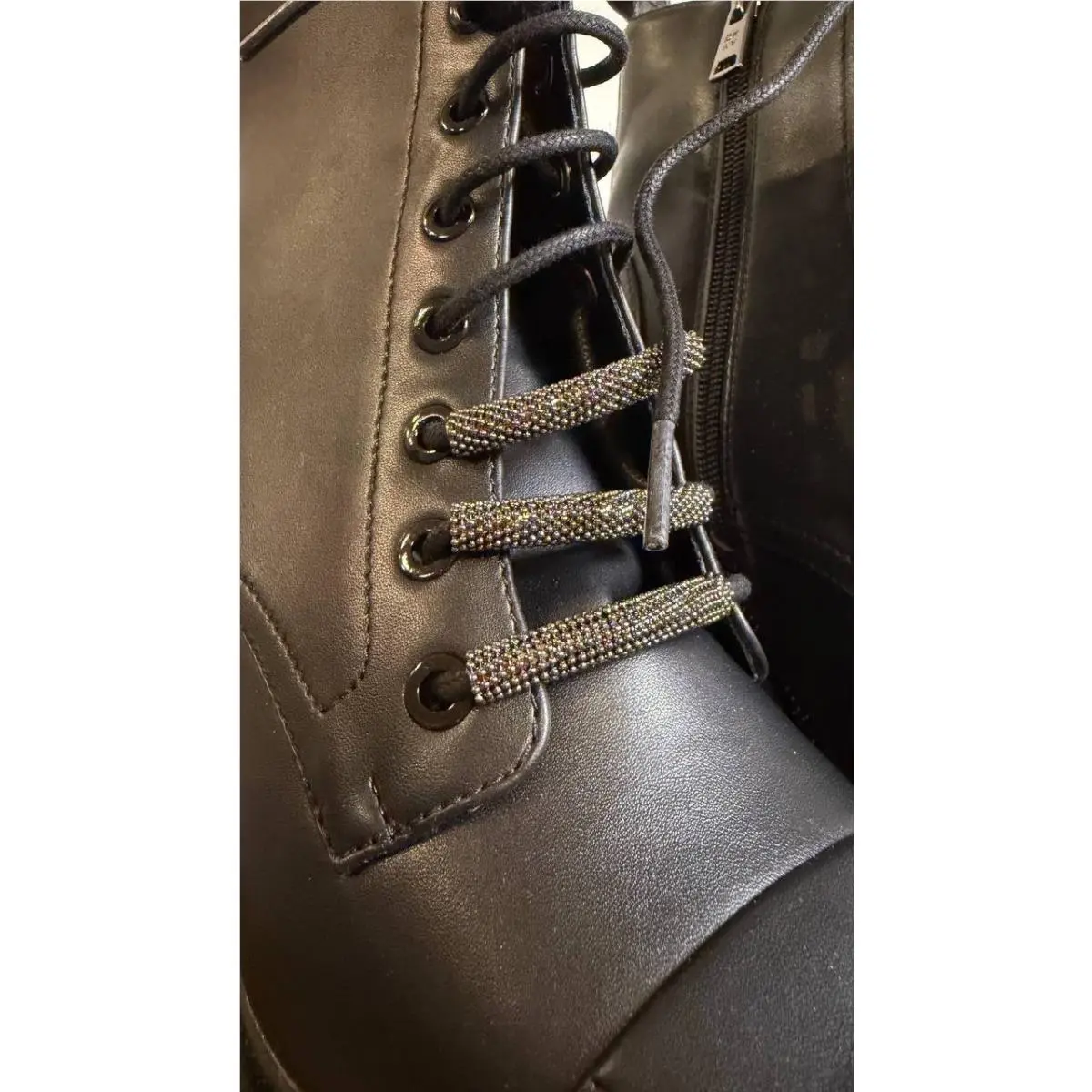 DKNY shoes - Zippered Platform Heel Boots - Zippered Platform Heel Boots - Black 9