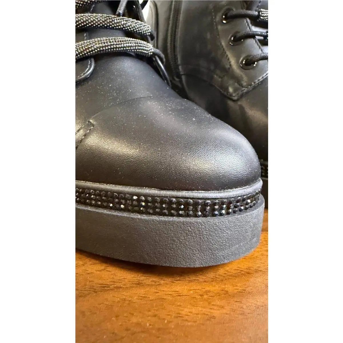 DKNY shoes - Zippered Platform Heel Boots - Zippered Platform Heel Boots - Black 11