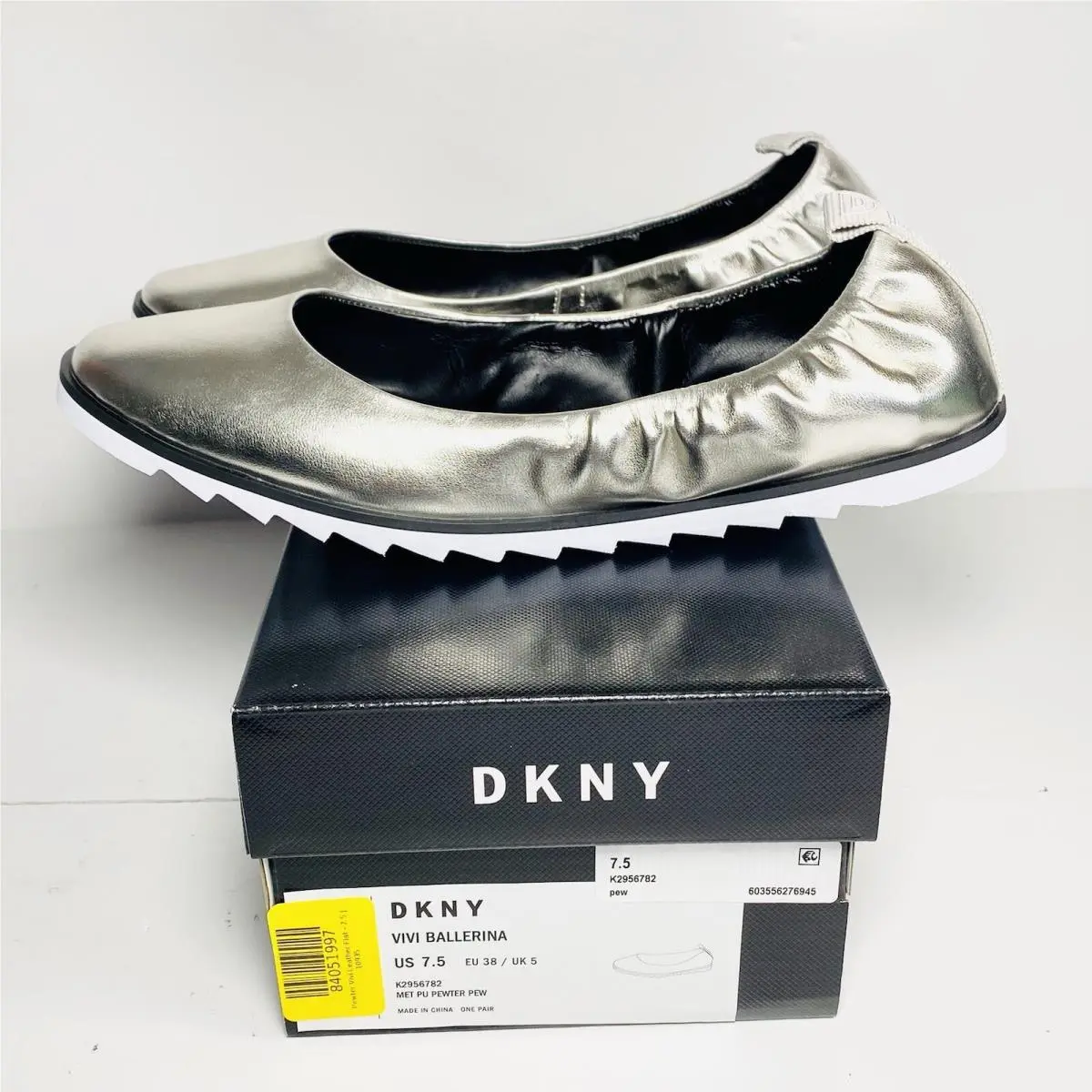 DKNY shoes - DKNY vivi Ballerina - vivi Ballerina - Silver (UPC: 603556276952) 9