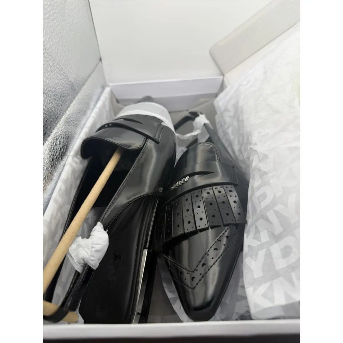 Size 9 Dkny Black Women`s Caxine Slingback Ballet Flat