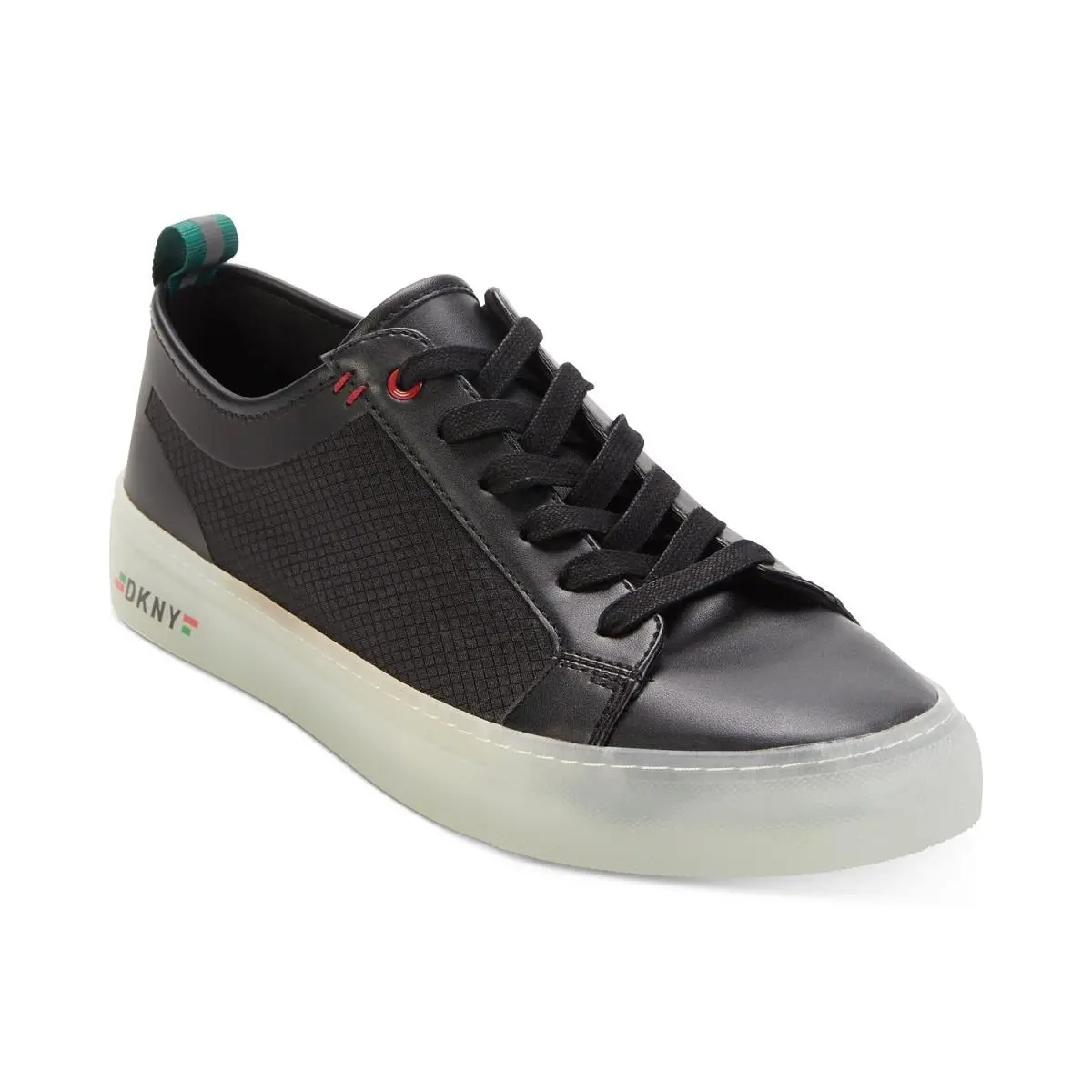 Dkny 250357 Mens Aaron Lace-up Sneakers Black Size 9 Medium
