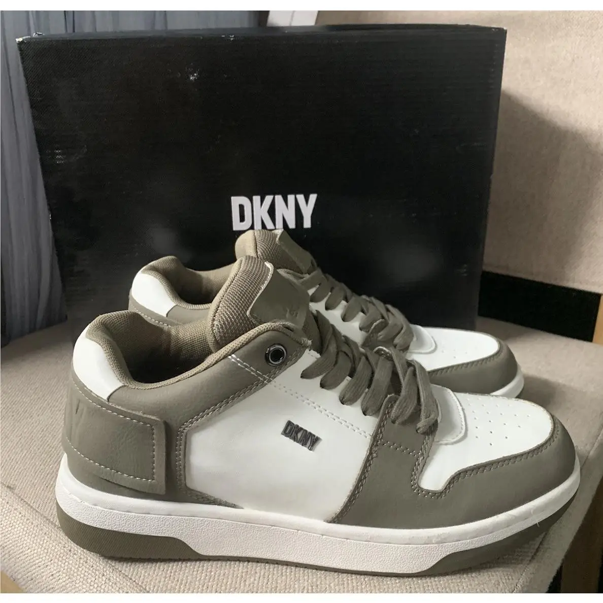 DKNY shoes - Ozone - Ozone - K3217998 - White/military Green (UPC: 0755405963039) 4