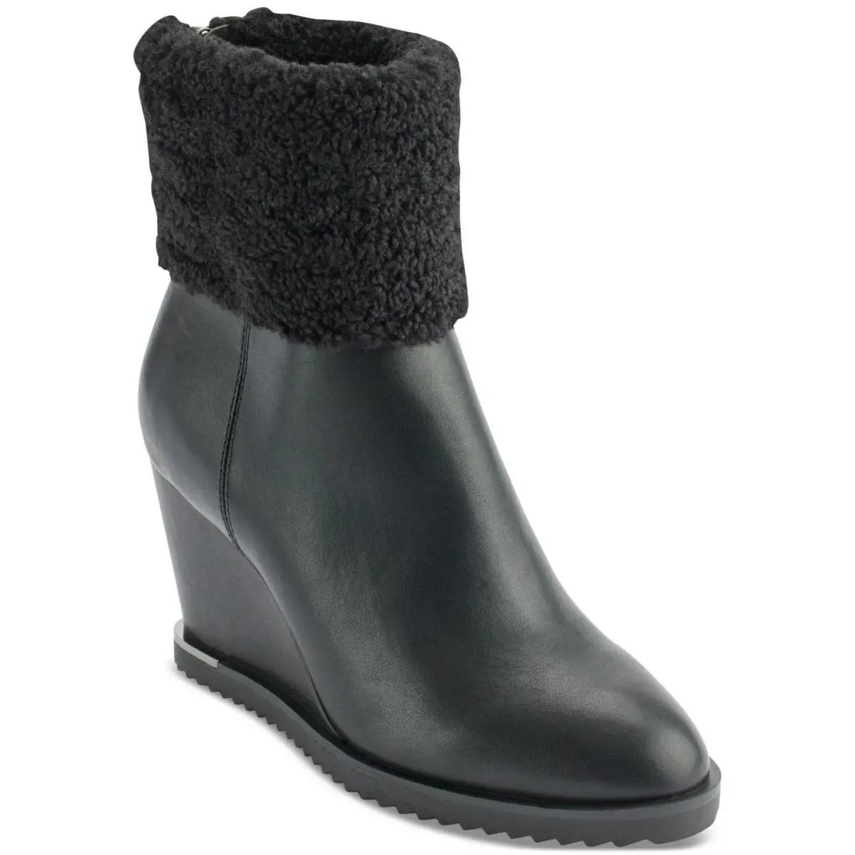 Dkny Women`s Powell Wedge Booties Black Size 7.5 M