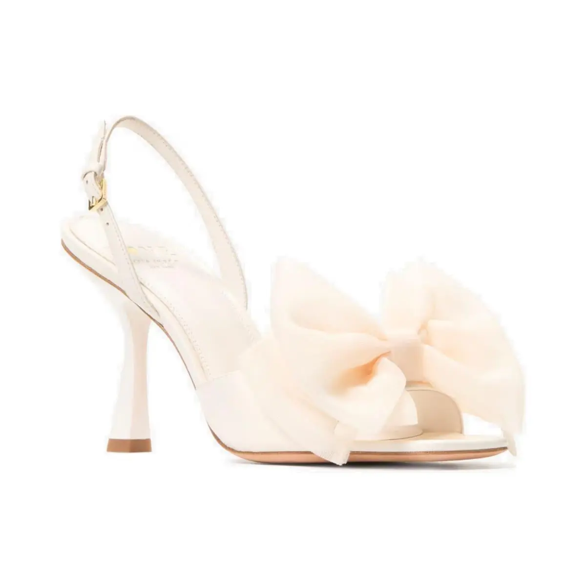 Women`s Kate Spade New York Beau Dress Sandals Cream Mesh Leather
