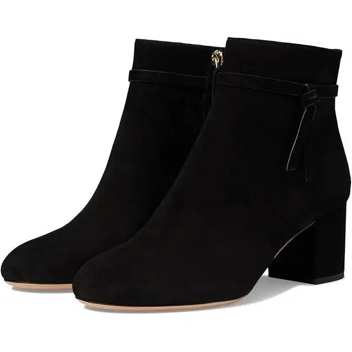 Kate Spade New York Womens Knott Mid Dress Bootie Black