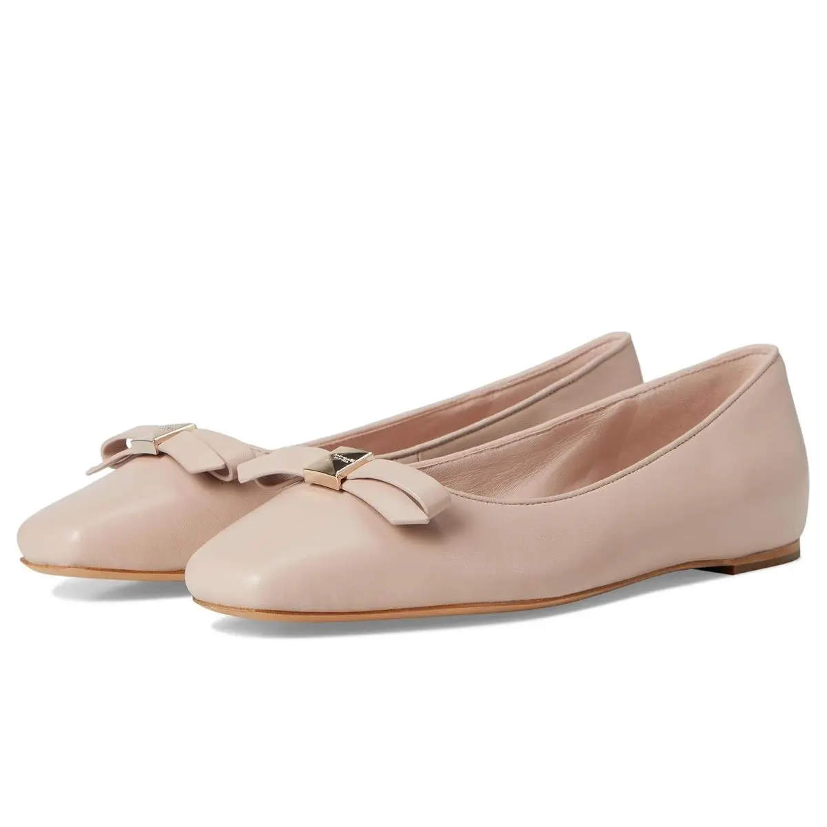 Women`s Flats Kate Spade New York Deco Bow Smooth Leather Flat