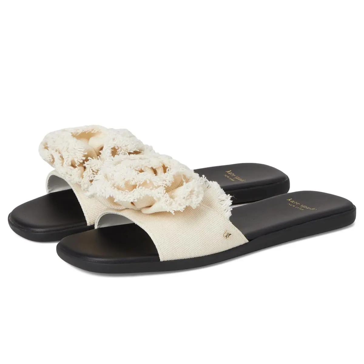 Women`s Sandals Kate Spade New York Flourish Canvas Flat Sandals