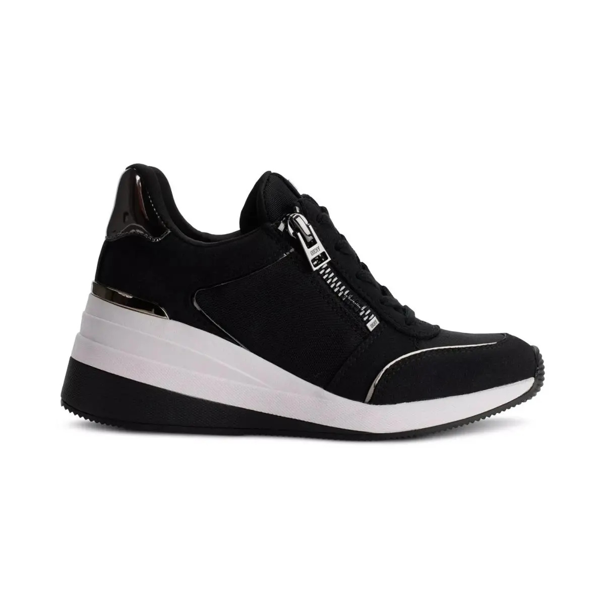 DKNY shoes - DKNY Kaden Wedge - Kaden Wedge - Black/Dark Gunmetal (UPC: 755404724242) 0
