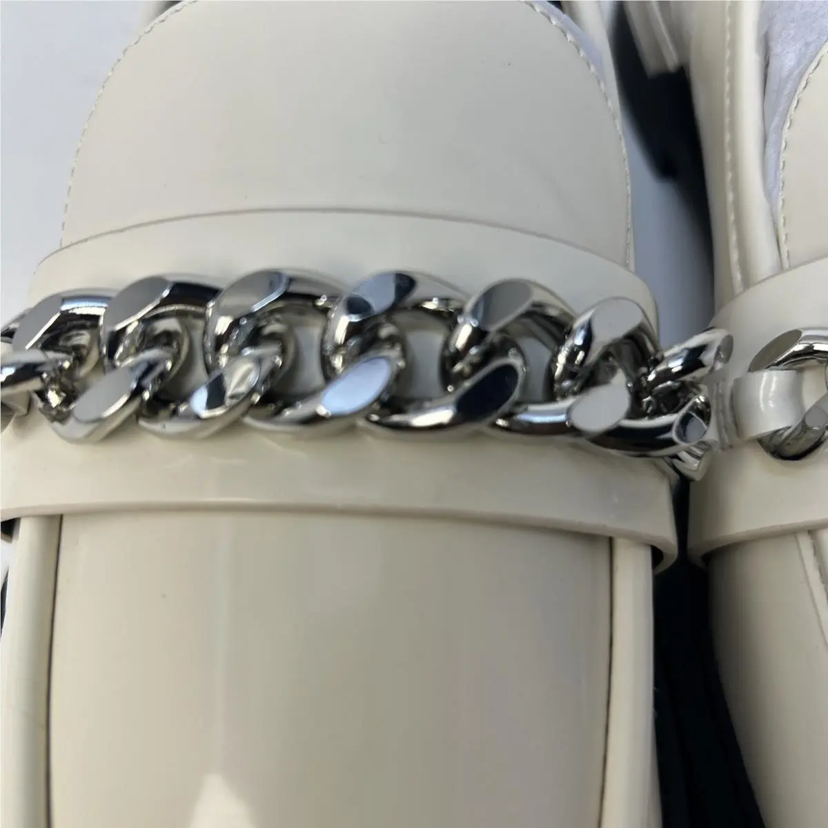 DKNY shoes - DKNY Ryleigh Chain Loafers - Ryleigh Chain Loafers - Coconut (Cream/Off-White) 8