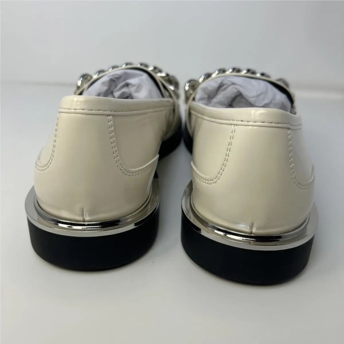 DKNY shoes - DKNY Ryleigh Chain Loafers - Ryleigh Chain Loafers - Coconut (Cream/Off-White) 1