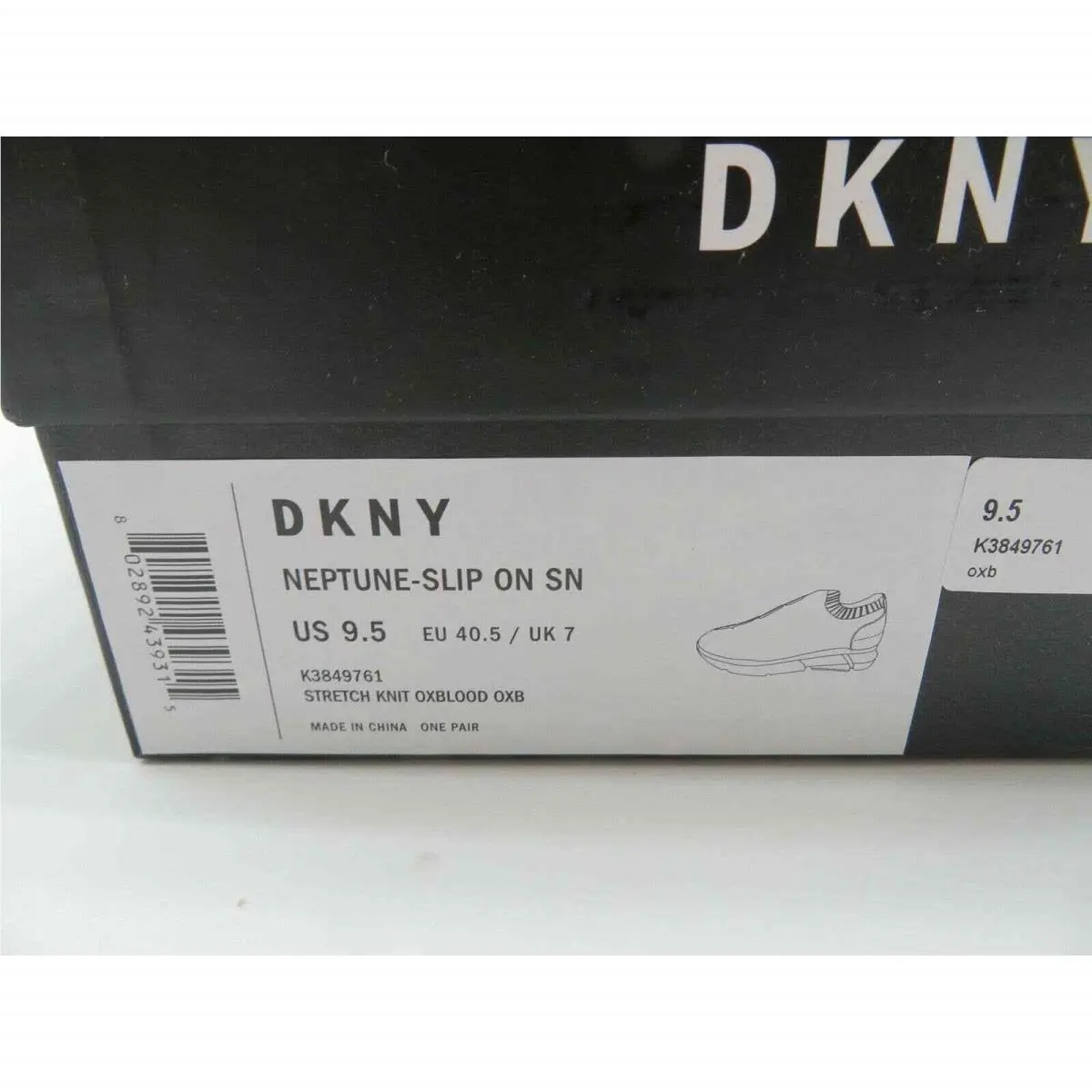 DKNY shoes - OXBLOOD (UPC: 802892439315) 6