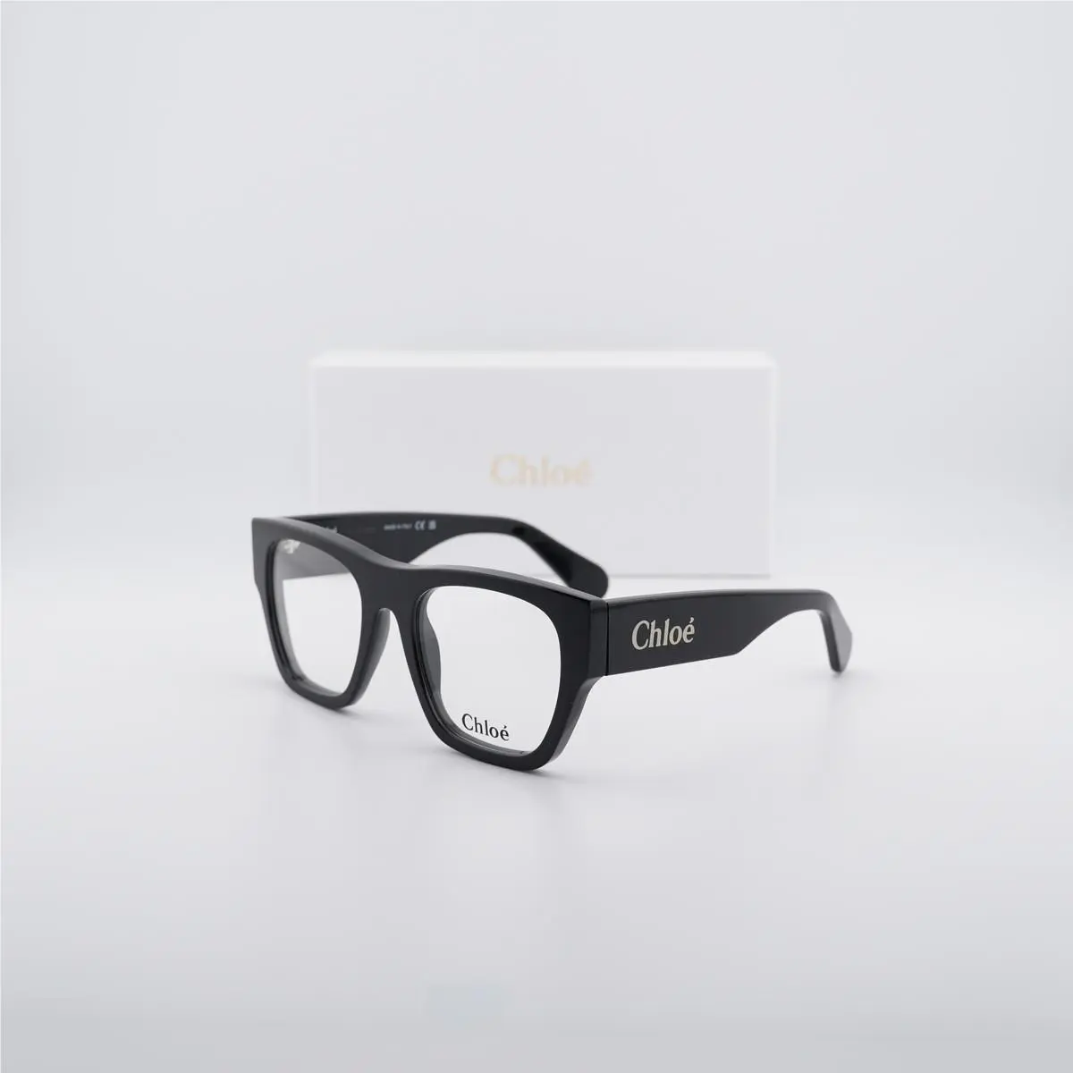 Chloe CH0250O 001 Shiny Black 52mm Eyeglasses