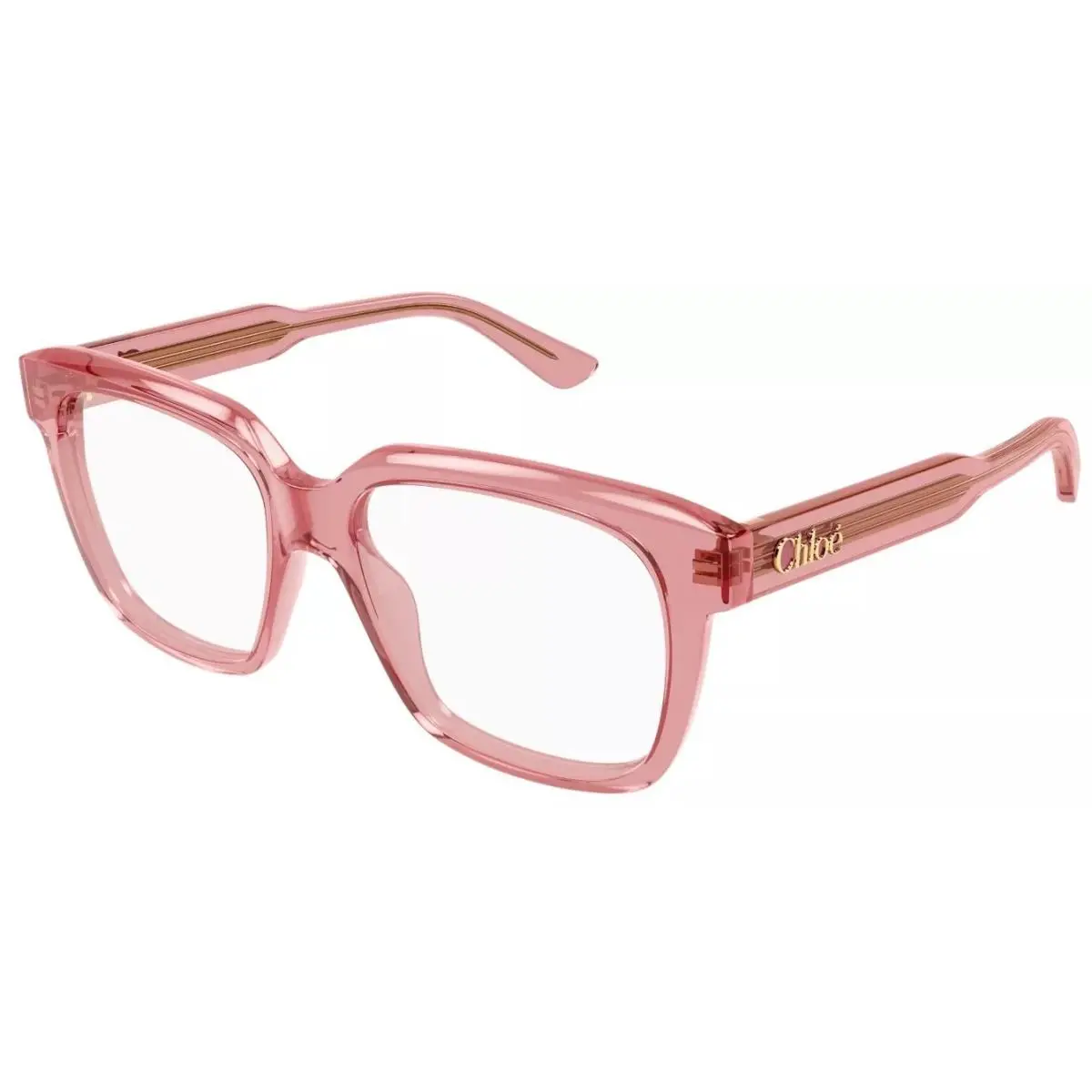 Chloe CH0340O 003 Eyeglasses Women`s Pink Full Rim Square Shape 52mm