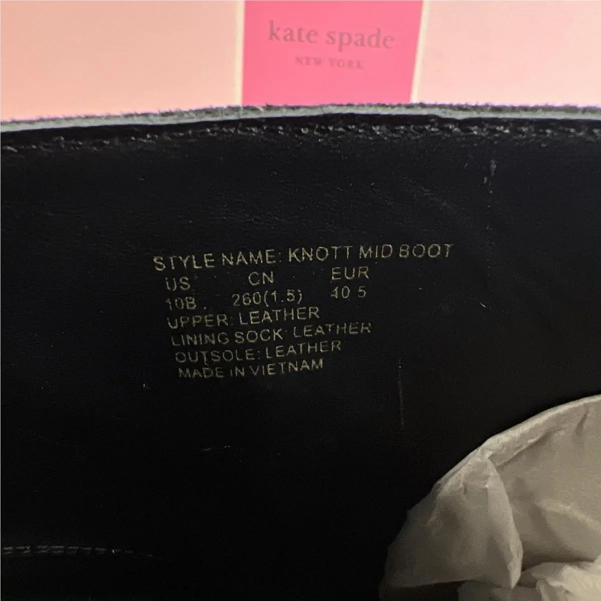 Kate Spade shoes - Knott - Knott - KNOTTMIDBOOT - Black 9