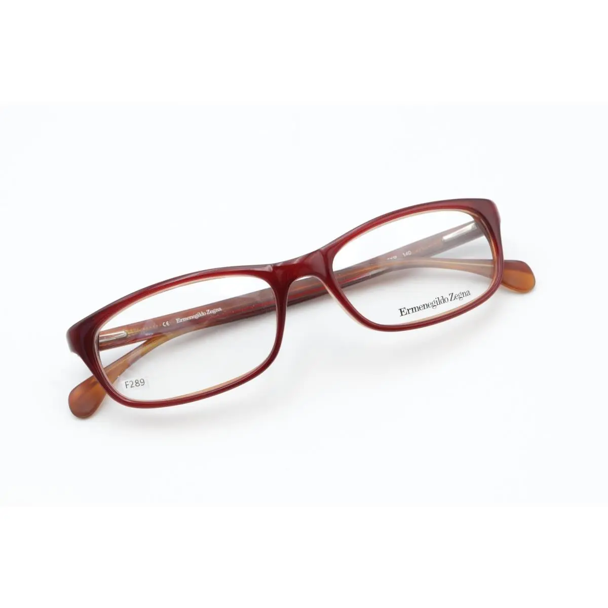 VZ 3502 6XR Red on Brown 54-17-140 Frames Flex Hinges Women`s by Ermenegildo Zegna