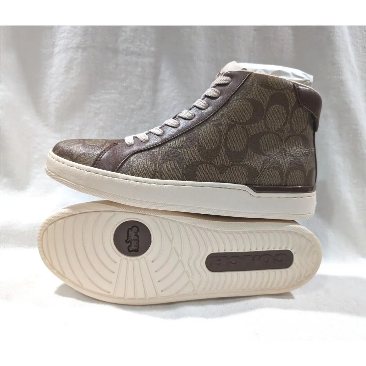 Coach shoes - Coach Clip High Top - Clip High Top - G5367 - Khaki/Saddle 0