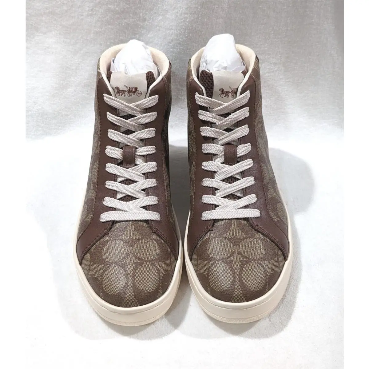 Coach shoes - Coach Clip High Top - Clip High Top - G5367 - Khaki/Saddle 1