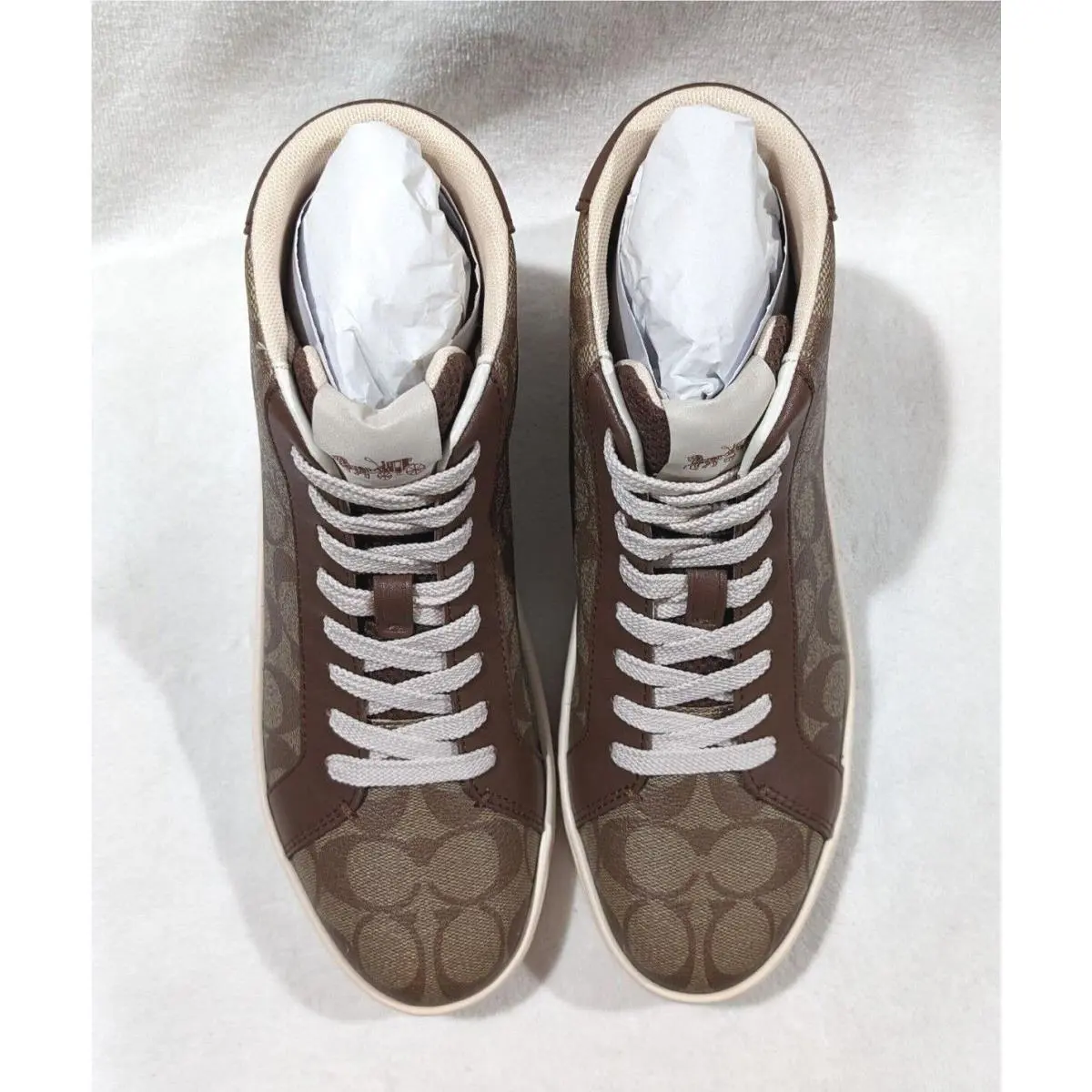 Coach shoes - Coach Clip High Top - Clip High Top - G5367 - Khaki/Saddle 2