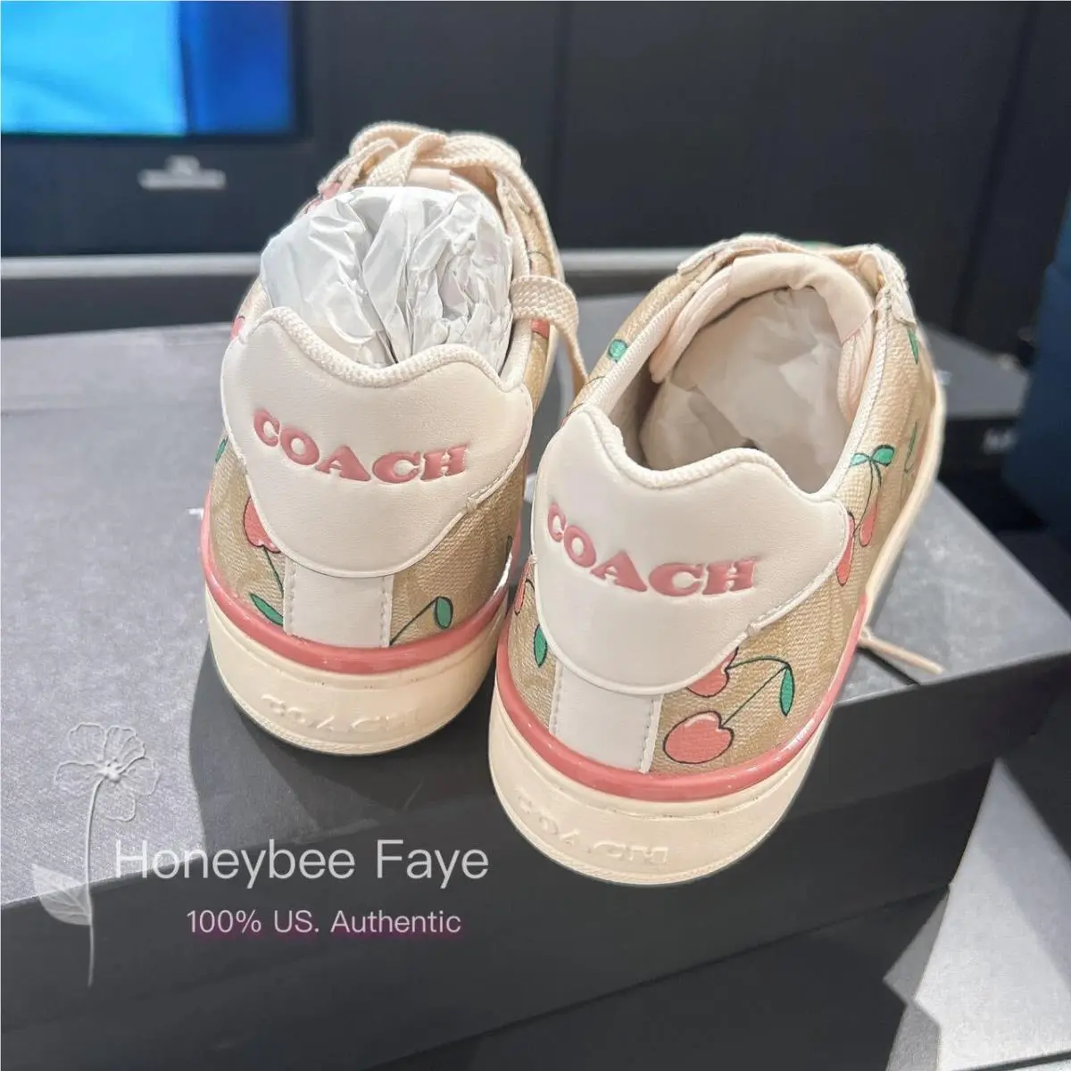 Coach shoes - Converse Chuck Taylor All Star - HEARTS - Khaki/Pink 5