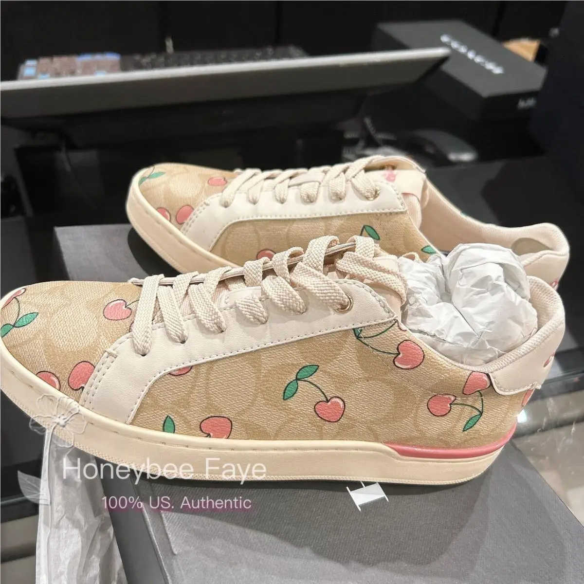 Coach shoes - Converse Chuck Taylor All Star - HEARTS - Khaki/Pink 8