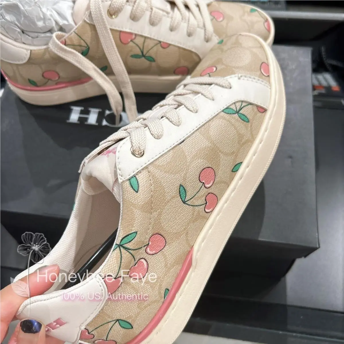 Coach shoes - Converse Chuck Taylor All Star - HEARTS - Khaki/Pink 9