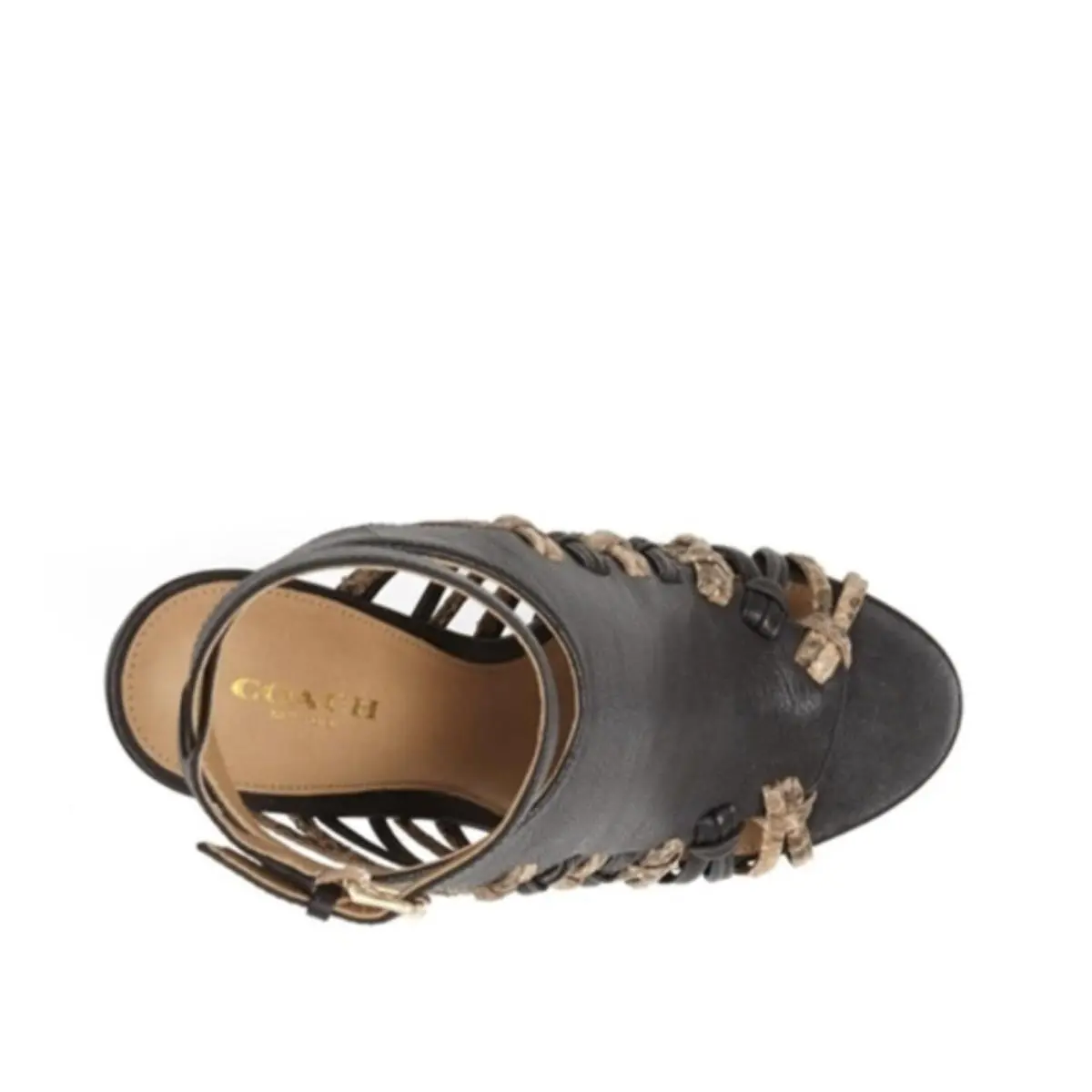 Coach shoes - Open Toe - Open Toe - Black, S: BLACK 2