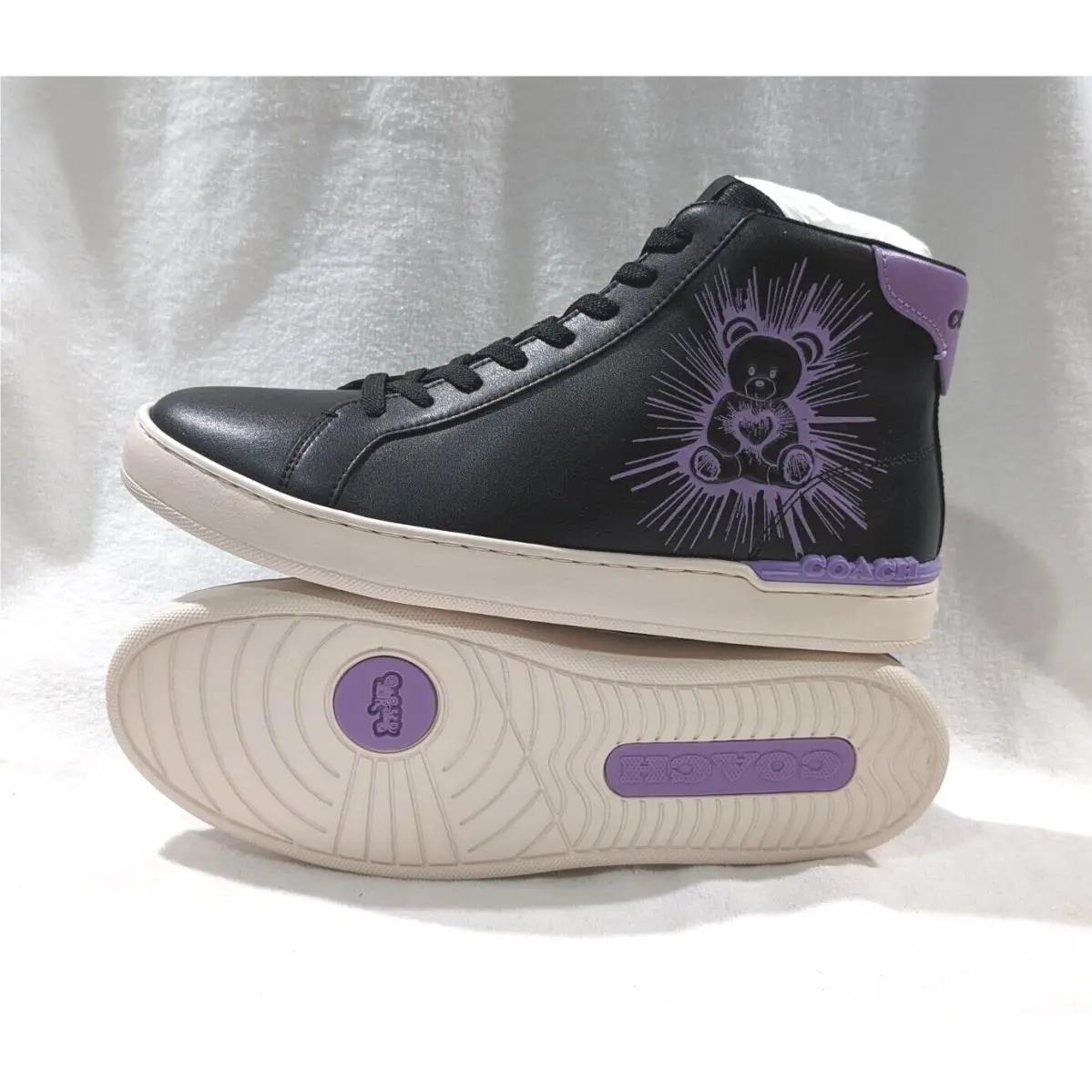Coach shoes - Coach Clip High Top - Clip High Top - Black/Iris 0