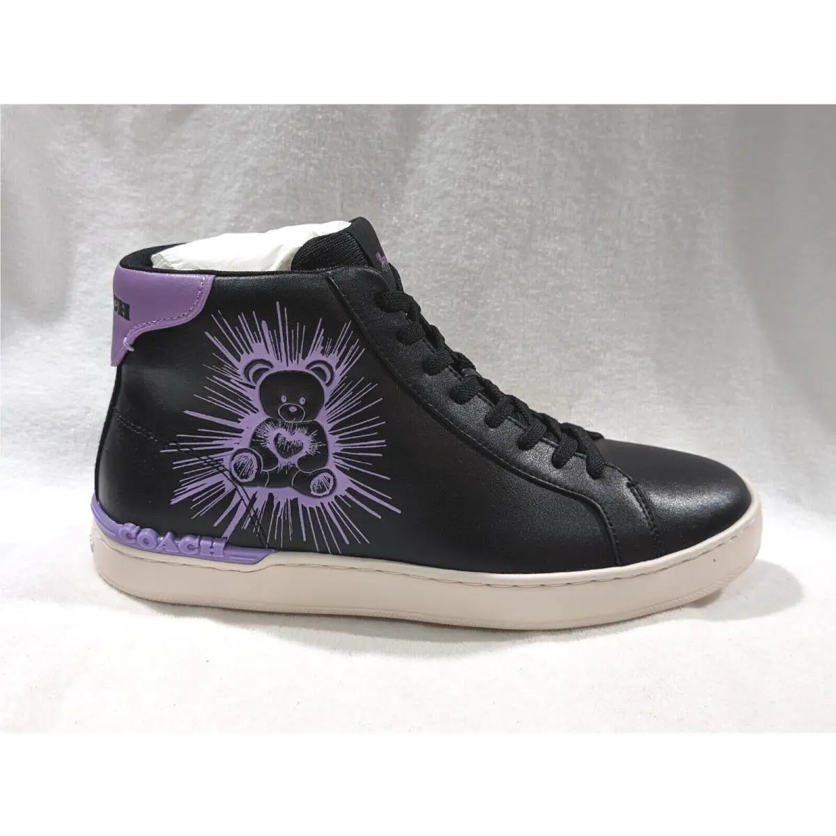 Coach shoes - Coach Clip High Top - Clip High Top - Black/Iris 6