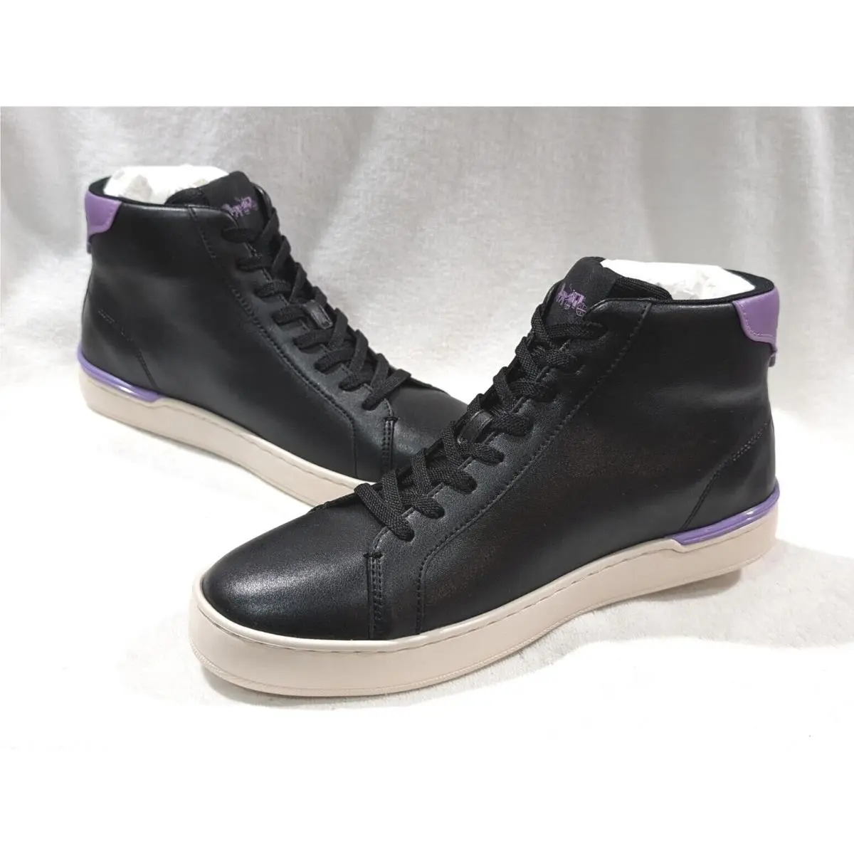 Coach shoes - Coach Clip High Top - Clip High Top - Black/Iris 8