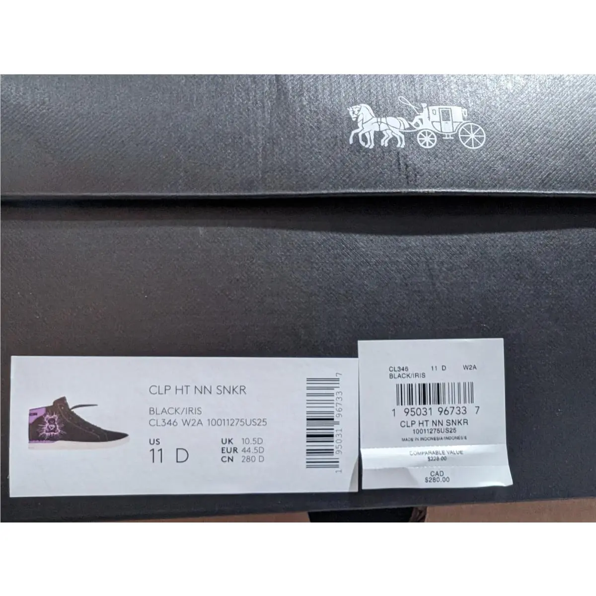 Coach shoes - Coach Clip High Top - Clip High Top - Black/Iris 16
