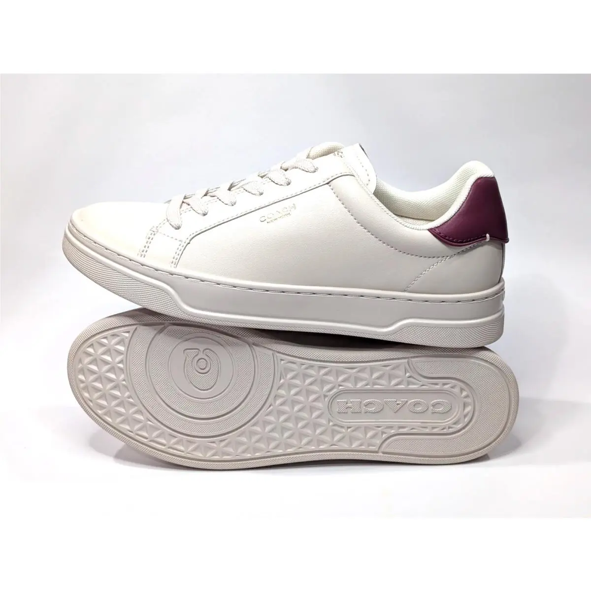 Coach shoes - Coach High Line Leather Sneaker - CW971 - Pink/Chalk 13