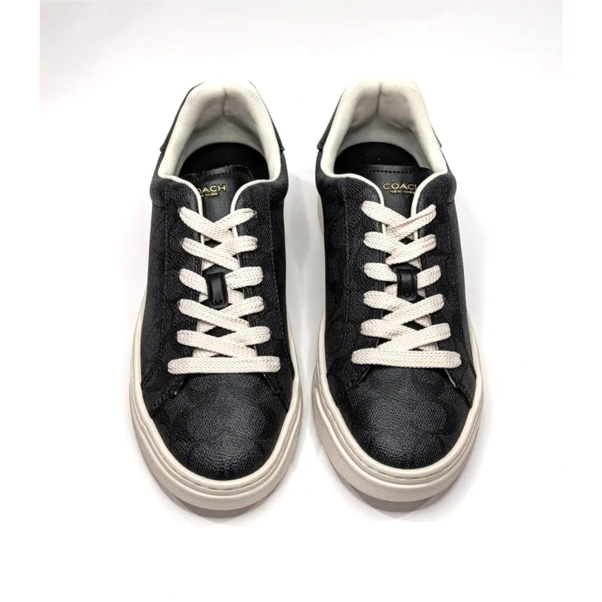 Coach shoes - Coach High Line Leather Sneaker - CW970 - Charcoal/Black 1