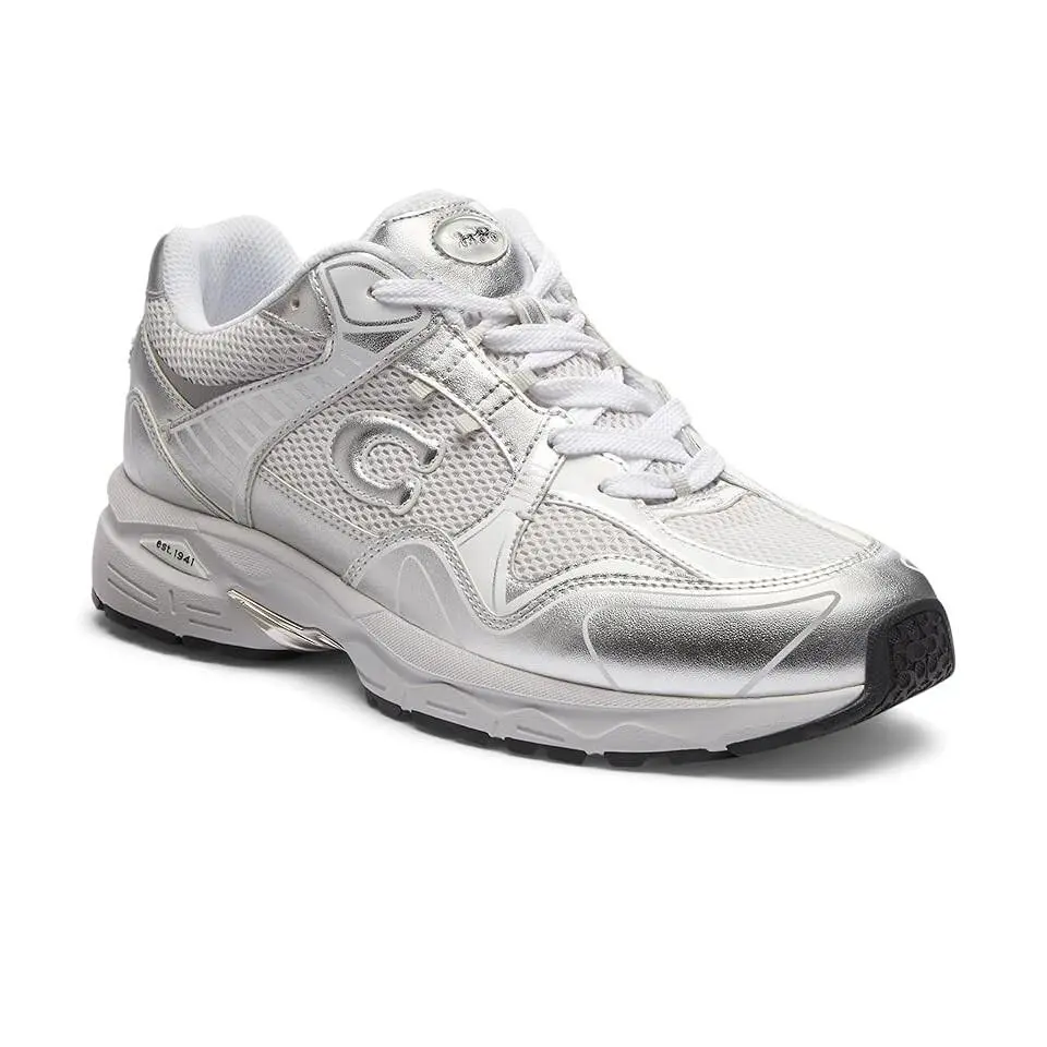 Coach C301 Sneakers Men`s 12 Optic White Leather Low Top Running Shoes ZPO3987