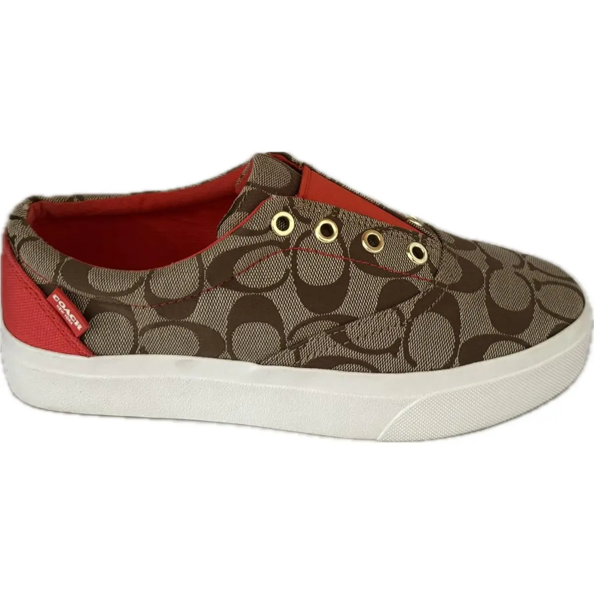 Coach shoes - Khaki/Red, S: KHAKI 5