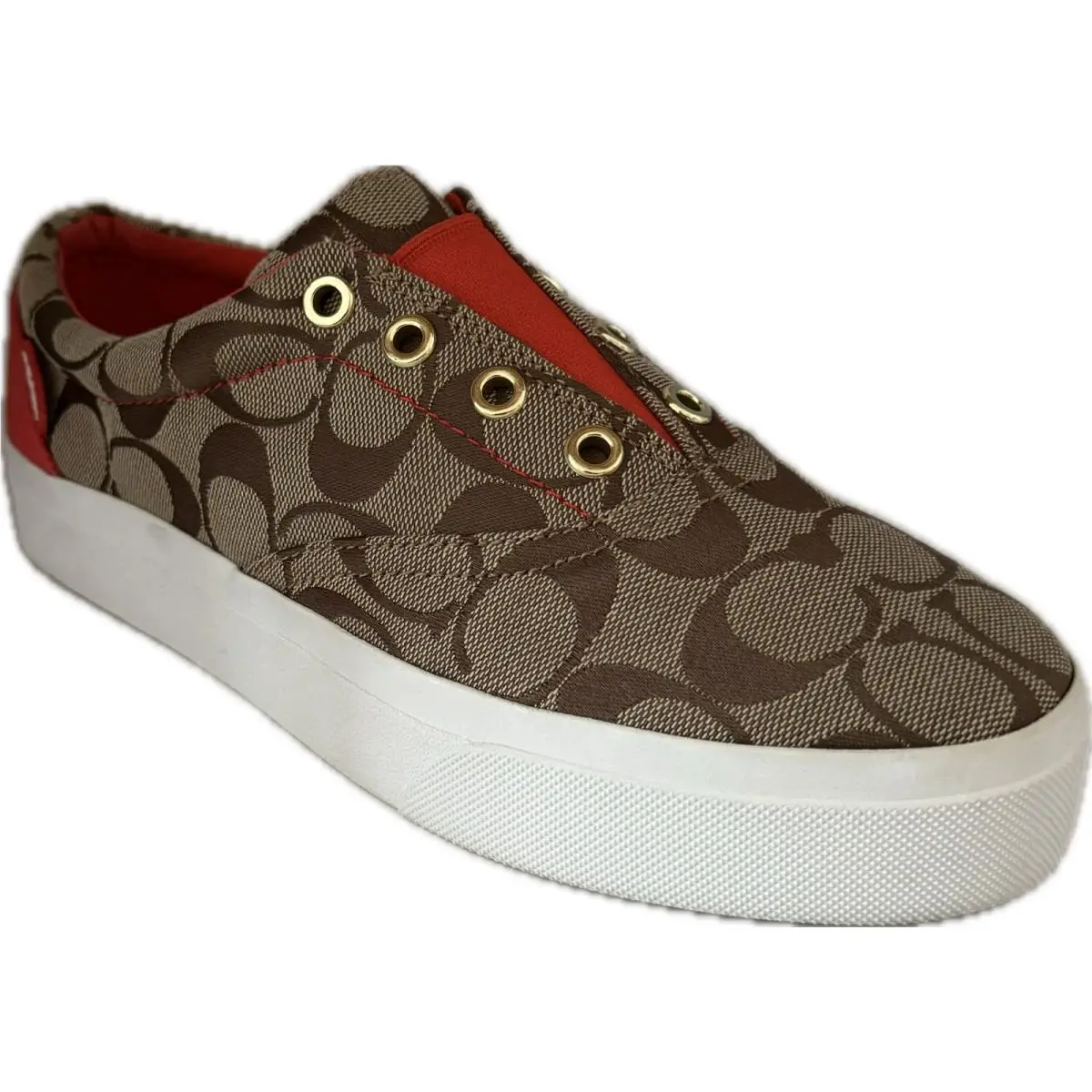 Coach shoes - Khaki/Red, S: KHAKI 6
