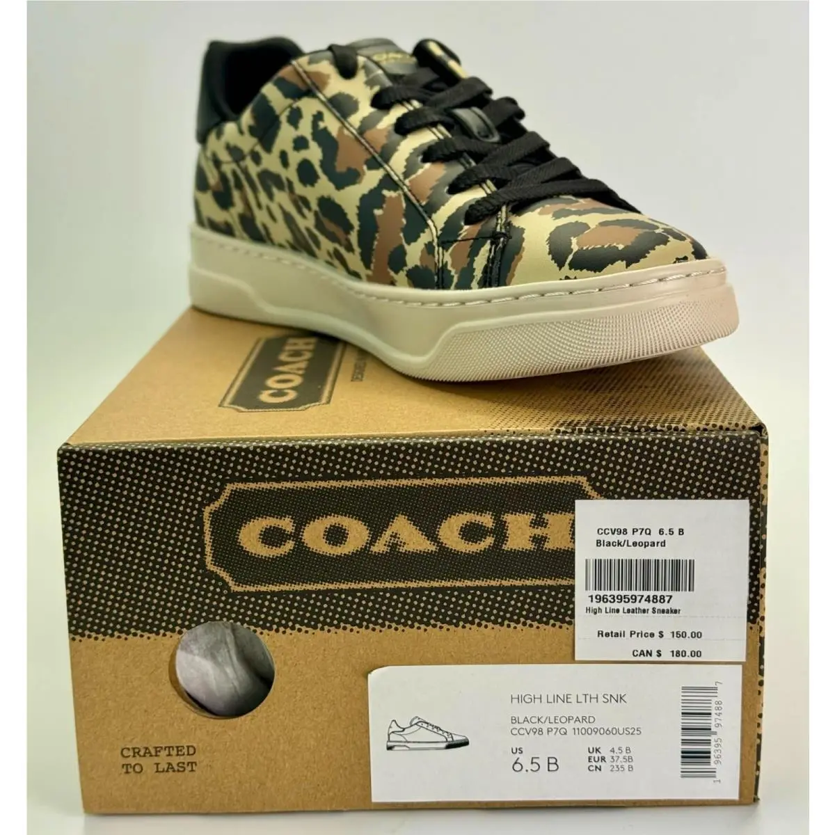 Coach shoes - Black / Leopard 7