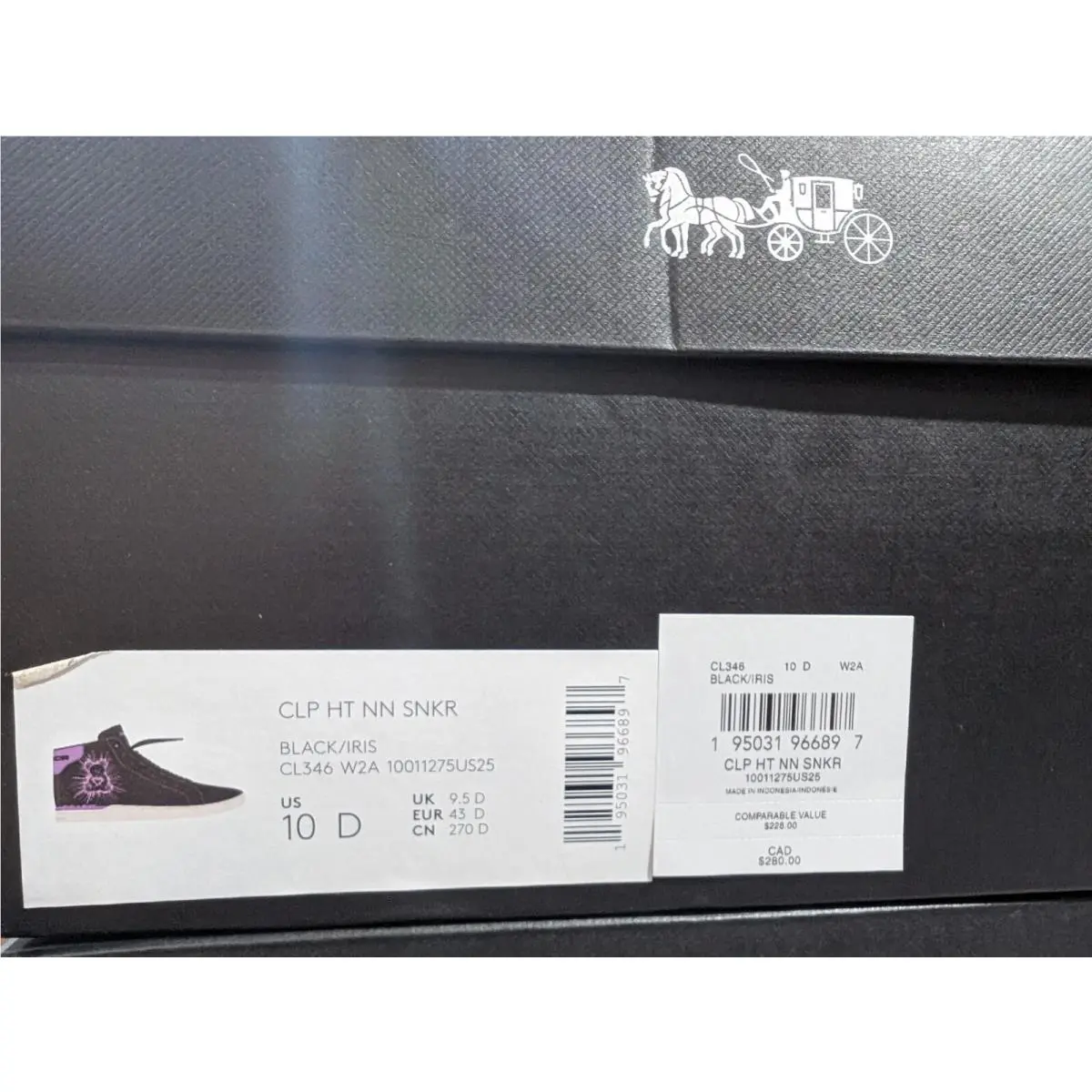 Coach shoes - Coach Clip High Top - Clip High Top - Black/Iris 7