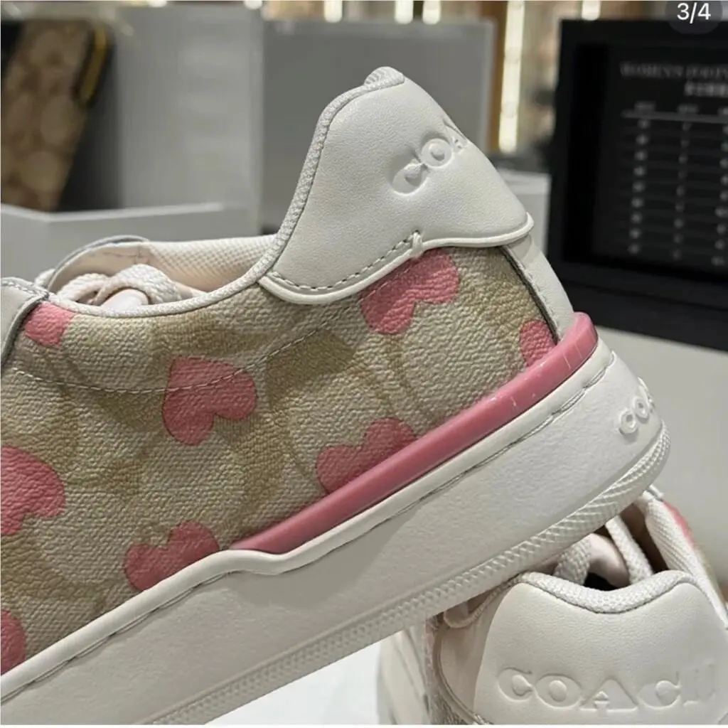 Coach shoes - Clip Low Top Sneaker - Clip Low Top Sneaker - HEARTS - Multicoloured 5
