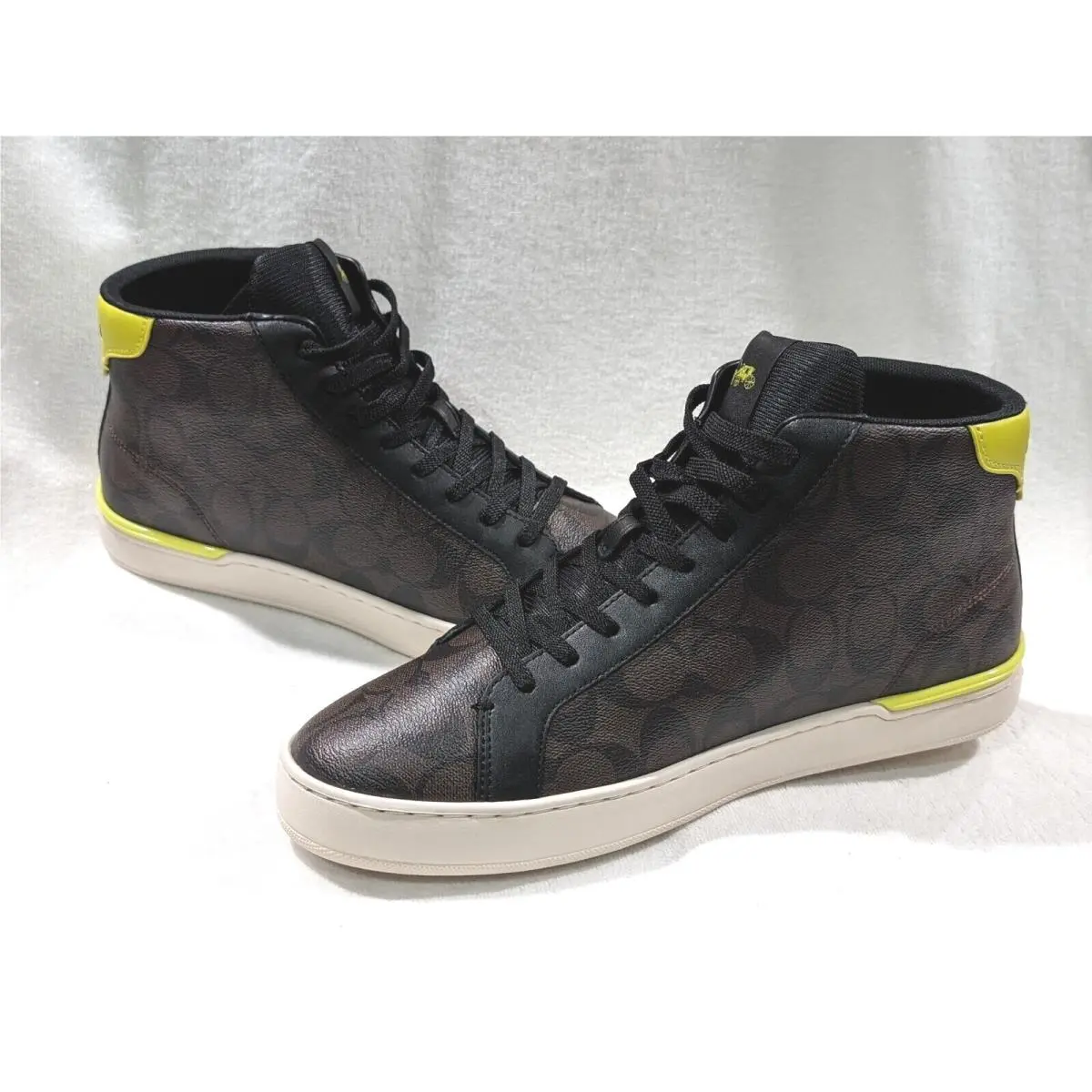 Coach shoes - Coach Clip High Top - Clip High Top - Mahogany/Yellow 9