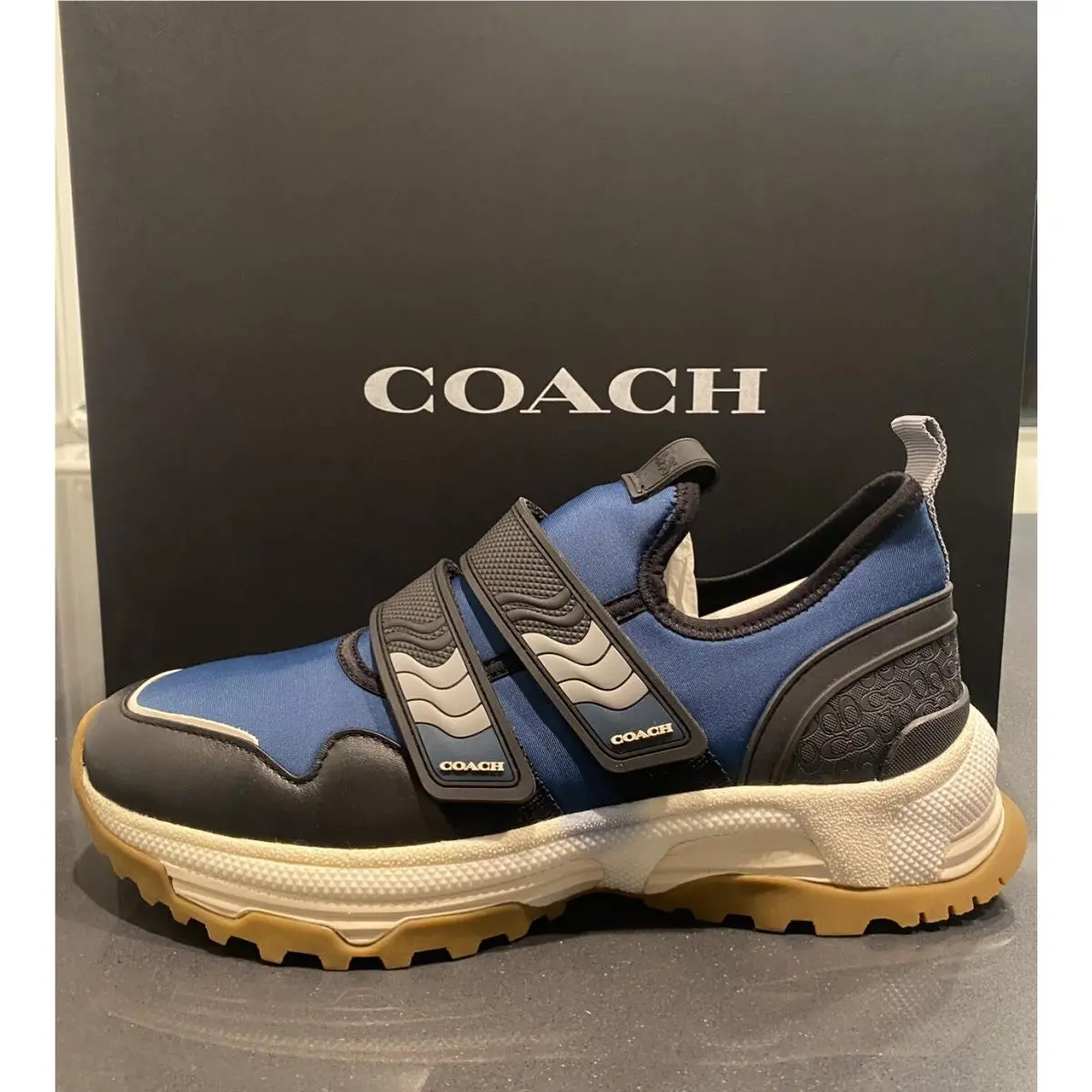 Coach Men’s C143 2 Straps Signature Runners Sneakers G3881