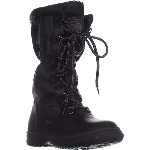 Coach Women Cold Weather Lace-up Boots Black
