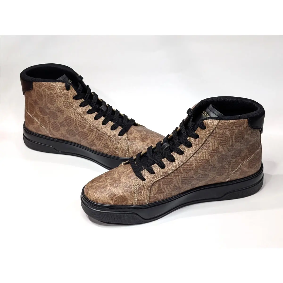 Coach shoes - Coach High Line Signature High Top - CCN59 - Khaki/Black 8