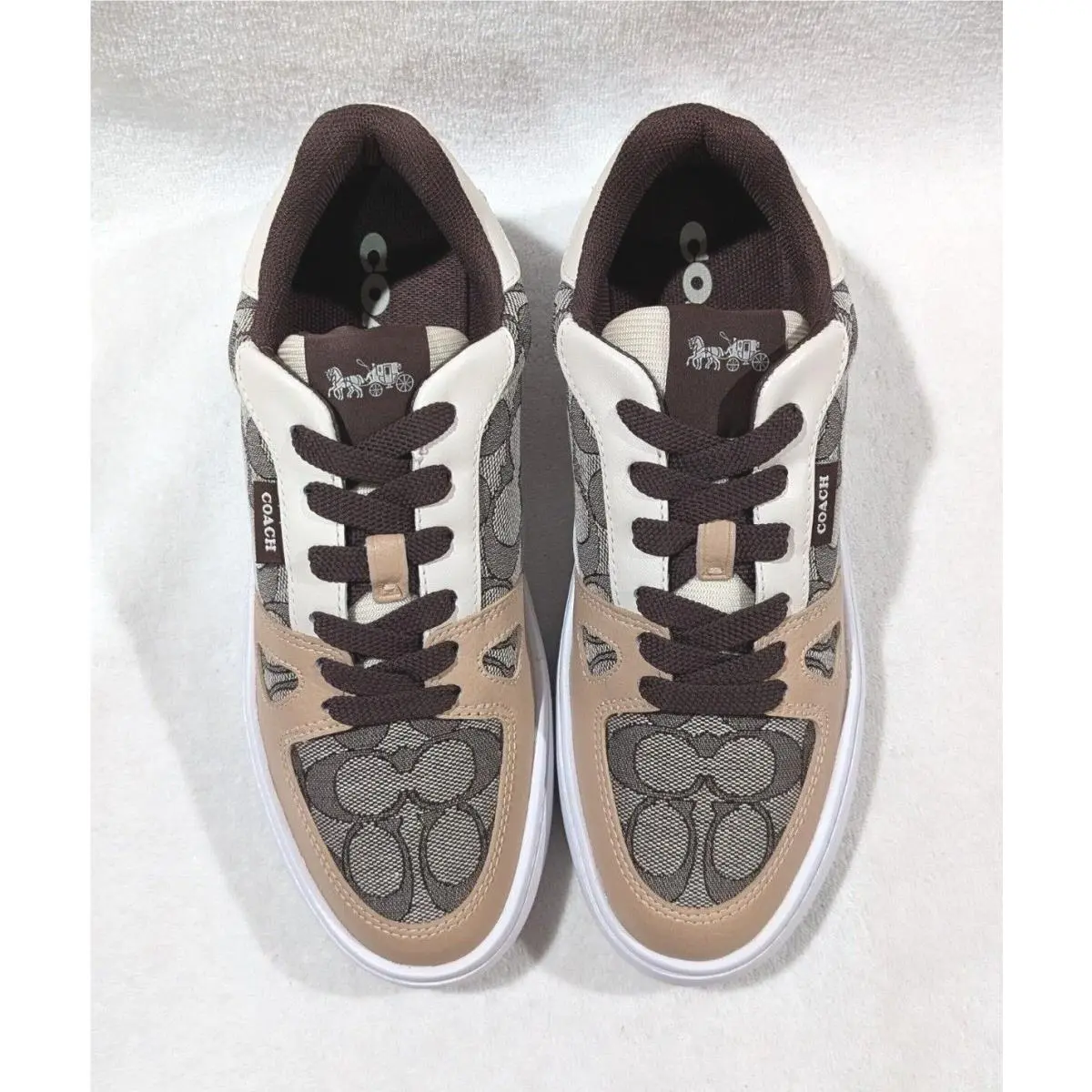 Coach shoes - Coach Clip Signature Court Low Top - CU478 - Maple 11
