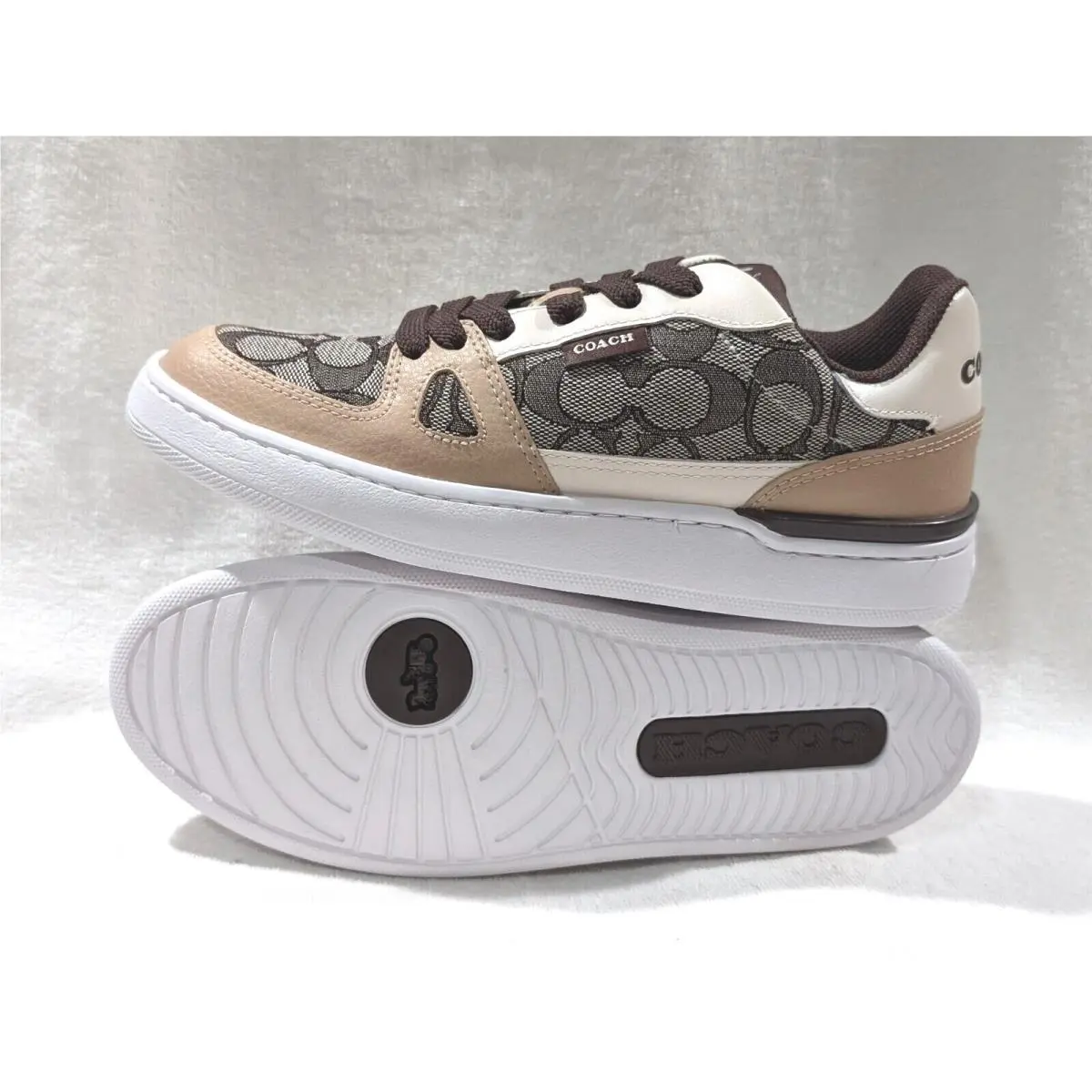 Coach shoes - Coach Clip Signature Court Low Top - CU478 - Maple 13