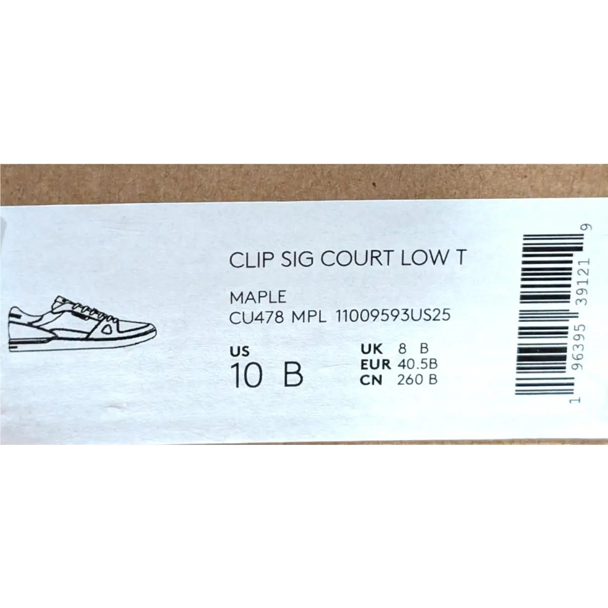 Coach shoes - Coach Clip Signature Court Low Top - CU478 - Maple 20