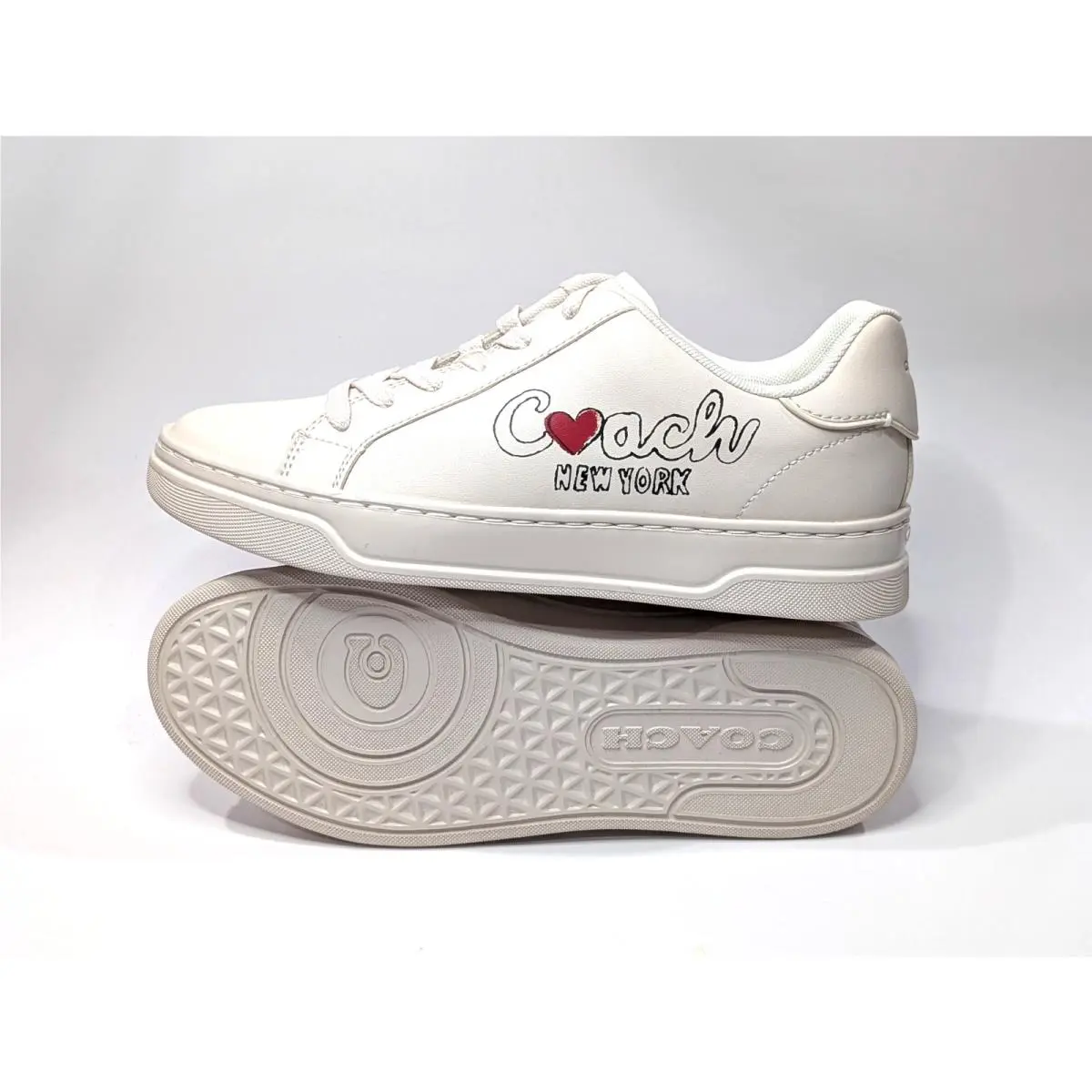 Coach shoes - Coach High Line Heart Sneaker - CBR66 - Chalk/Multi 2