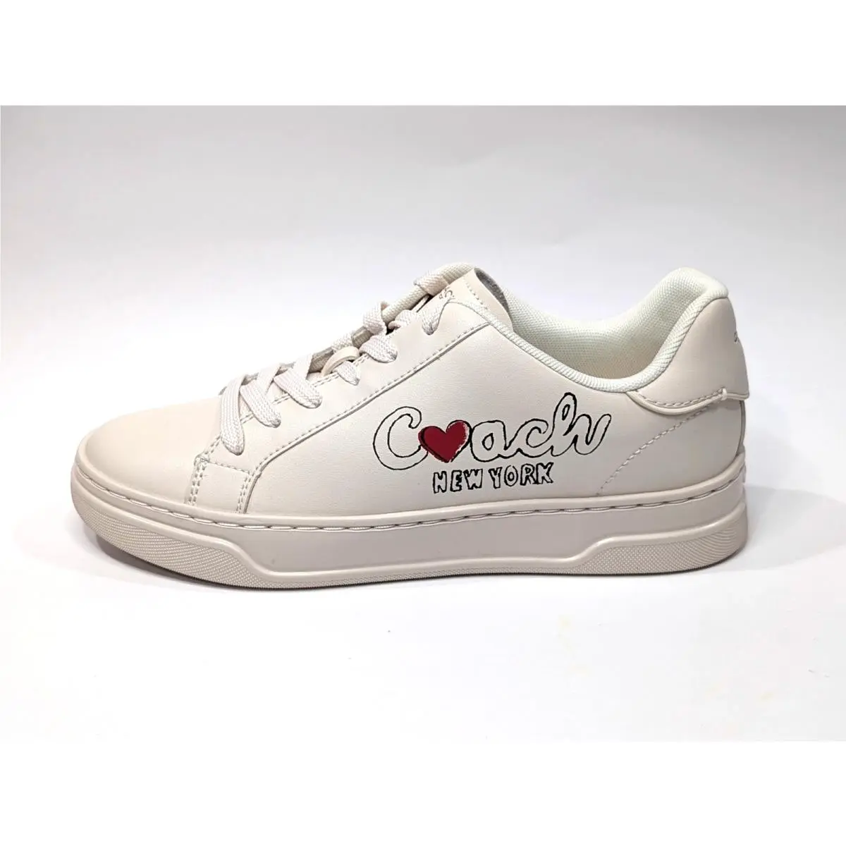 Coach shoes - Coach High Line Heart Sneaker - CBR66 - Chalk/Multi 5