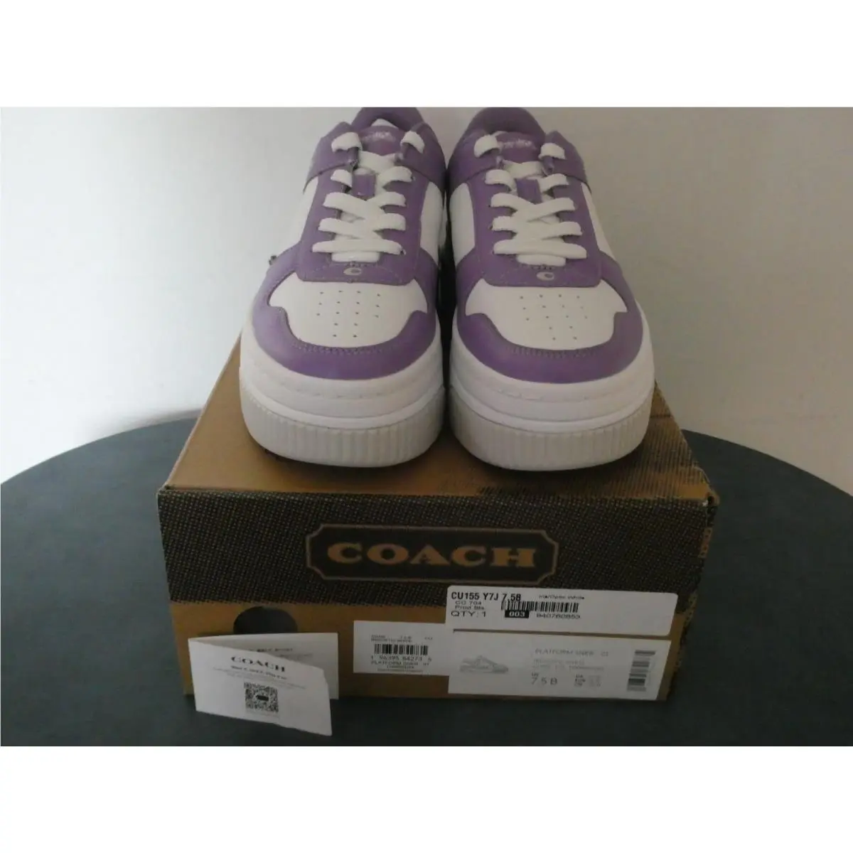 Coach shoes - CU155/CU155Y7J - CU155/CU155Y7J - Iris/Optic White 2